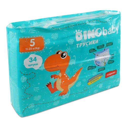 Дитячі Трусики-підгузники 11-25кг Dinobaby, 34шт, в/ґ