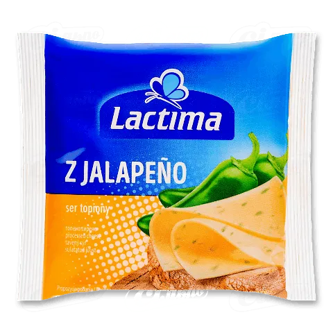 Сир плавлений Lactima «Халапеньйо» 35% скибочками, 130г
