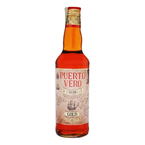 Напій алкогольний 0.5л 35% з ароматизатором Ром Gold Puerto Vero пл