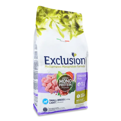 Корм Для Собак Exclusion Light Chicken SmallBreed Вищий ґатунок, 1 кг