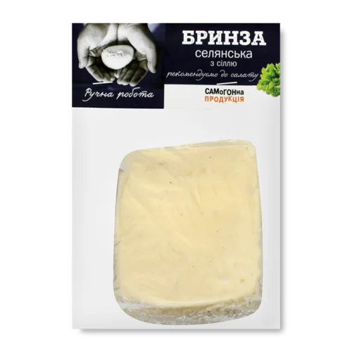 Сир Бринза Селянська З Сіллю Модифікована Упаковка, 0.31 кг