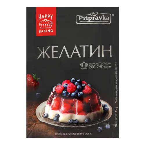Желатин харчовий Pripravka м/у 15г