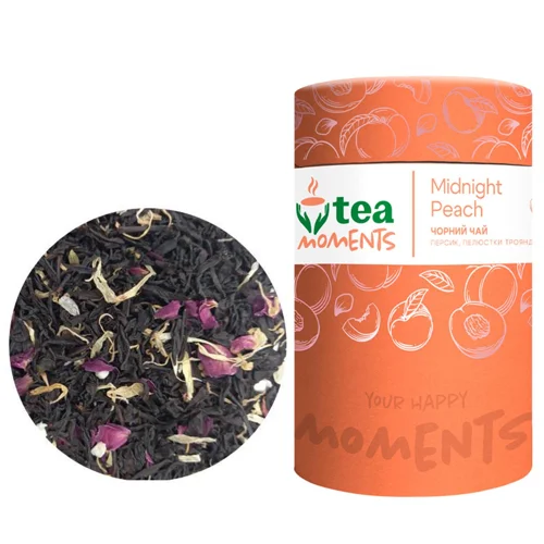 Чай чорний Tea Moments Опівнічний персик 70г
