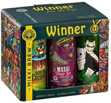 Набір пива MIKKI BREW «WINNER» 0.33л х 6 шт