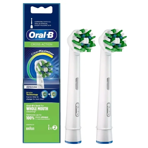 Насадки Oral-B Cross Action для зубної щітки змінні 2шт