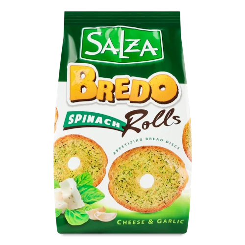 Сухарики Хлібні Хрусткі Spinach Cheese&Garlic, в/ґ, 70г