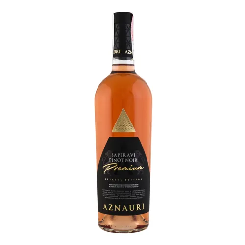 Вино 0.75л 9.5-14% рожеве сухе Saperavi Pinot Noir Premium Aznauri