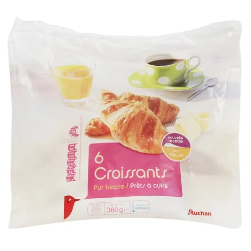 Круасани Auchan 6шт 360г