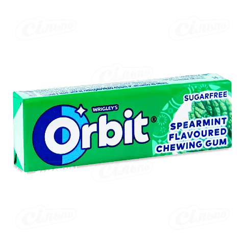 Жувальна гумка Orbit «Зелена м'ята», 14г