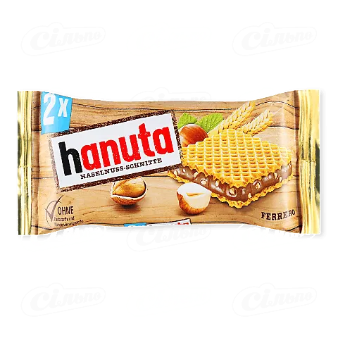 Вафлі Hanuta Riegel горіховий крем 44г