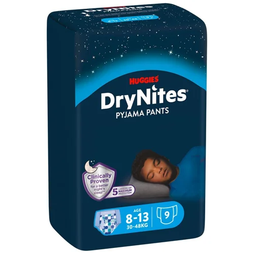 Підгузки-трусики Huggies DryNites для хлопчиків нічні 8-13років 9шт