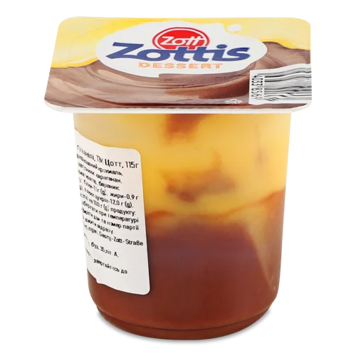 Пудинг Шоколадно-Ванільний Zottis, Стакан 115г
