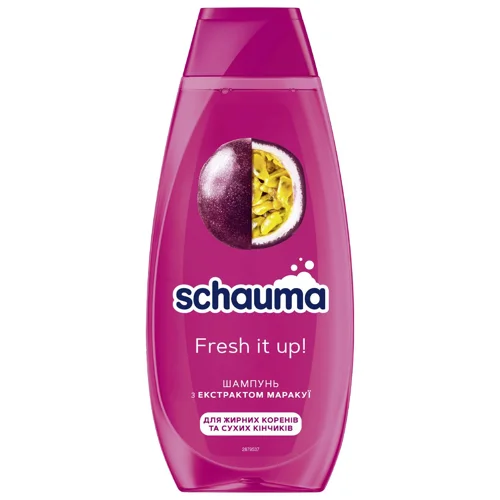 Шампунь Schauma Fresh it UP! для жирного біля коріння волосся і сухого на кінчиках 400мл