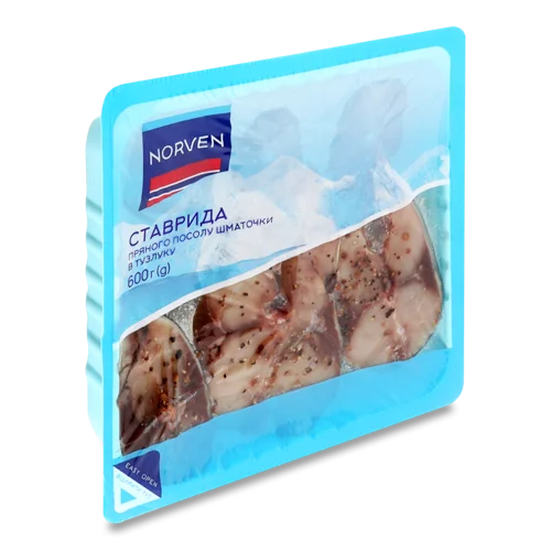 Ставрида В/ґ Шматочки Пряного Посолу В Тузлуку Norven, 600г