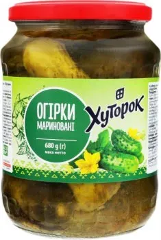 Огірки Хуторок мариновані 1.6кг