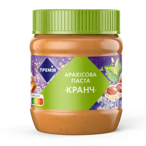 Паста арахісова «Премія» з сіллю і кранчами 340г