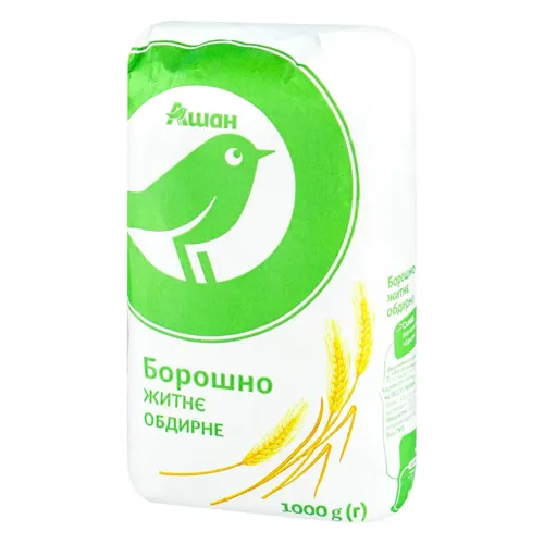 Борошно Ашан житнє обдирне 1кг