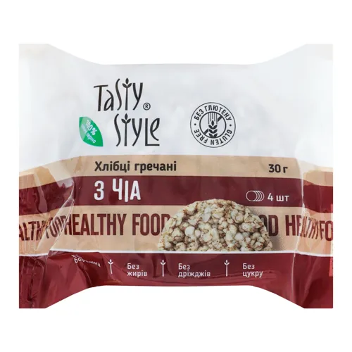 Хлібці гречані з чіа Tasty Style м/у 30г