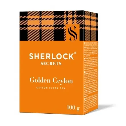 Чай 100г SHERLOCK Sekrets Golden цейлонський чорний