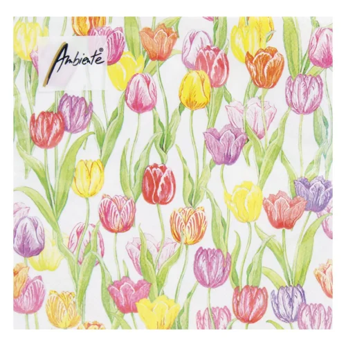 Серветки Ambiente Magic Tulips FSC Mix 33х33см