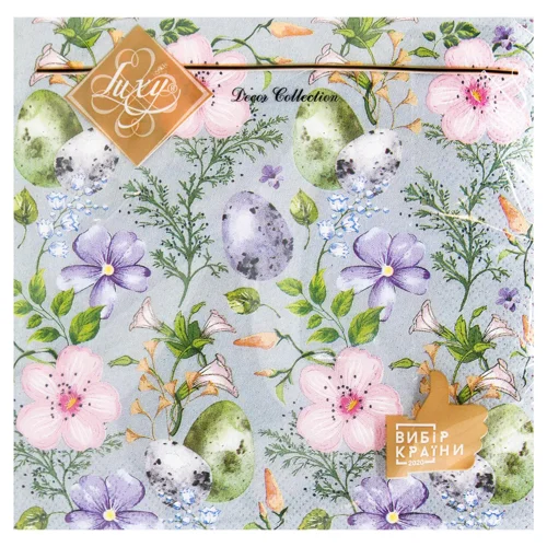Серветки Luxy Весняний бум 3-шарові 33*33см 18шт