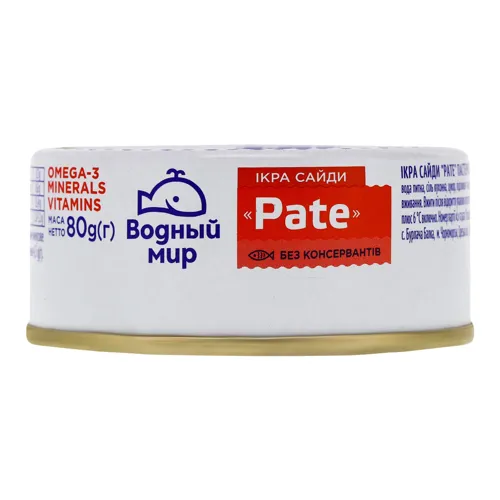 Ікра сайди Pate Водний світ з/б 80г