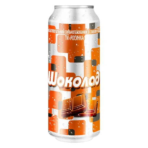 Напій слабоалкогольний сильногазований зі смаком шоколад Росинка 0,5л