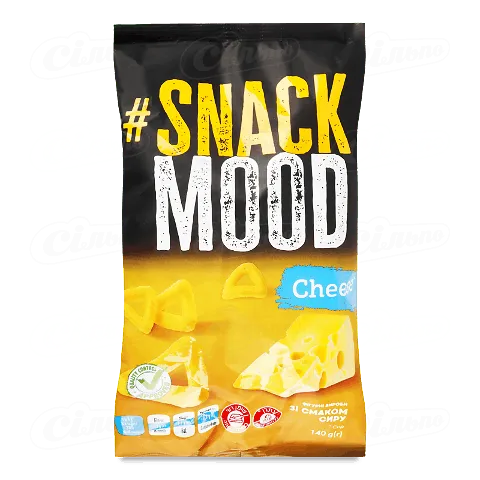 Снек Snack mood фігурні вироби зі смаком сиру В*, 140г