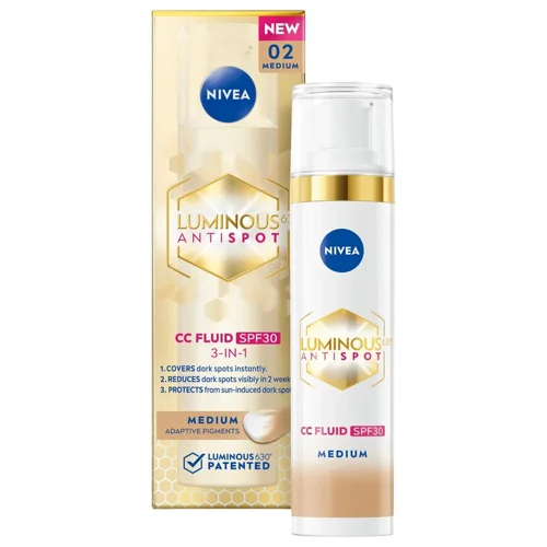 Флюїд тонувальний Nivea Luminous630 Medium SPF30 3в1 40мл