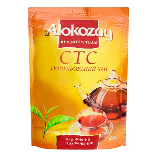 Чай чорний гранульований Стс Alokozay д/п 180г