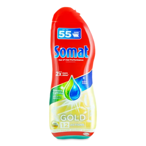 Гель для Миття Посуду В Посудомийній Машині Gold Somat, 990мл