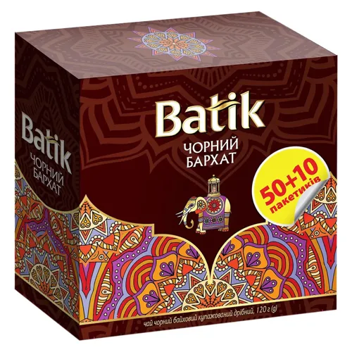 Чай чорний Batik Чорний Бархат 2г*60шт