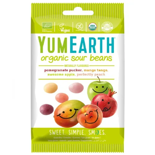Цукерки YumEarth з кислинкою 50г