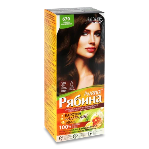 Крем-фарба Для Волосся Avena Рябина №670 Acme Color, 1 шт