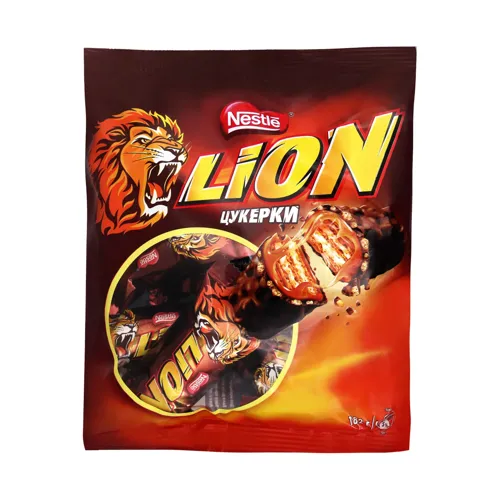 Цукерки NESTLE® LION® Стандарт вафельні 162г