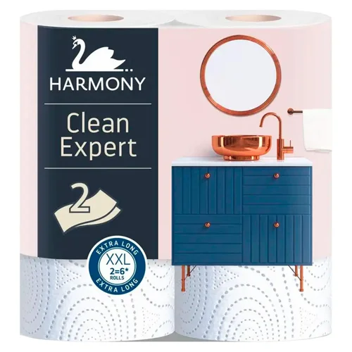 Рушники паперові Harmony Clean Expert 2-шарові 2шт