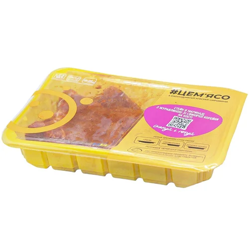 Стейк #ЦЕМ'ЯСО в маринаді з журавлиною зі свинячої корейки на кості охолоджений ~1кг