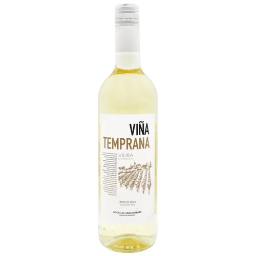 Вино Vina Temprana 0,75л сухе біле 13% 2024 ІспаніяИ069