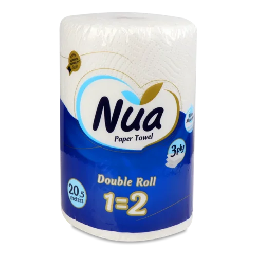 Рушники паперові Nua Double Roll 1=2 3-шарові