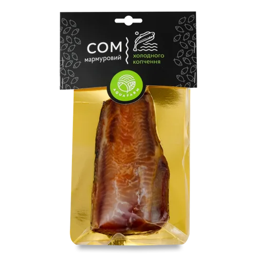 Філе Сома Мармурового Aquafarm Холодного Копчення, 200г