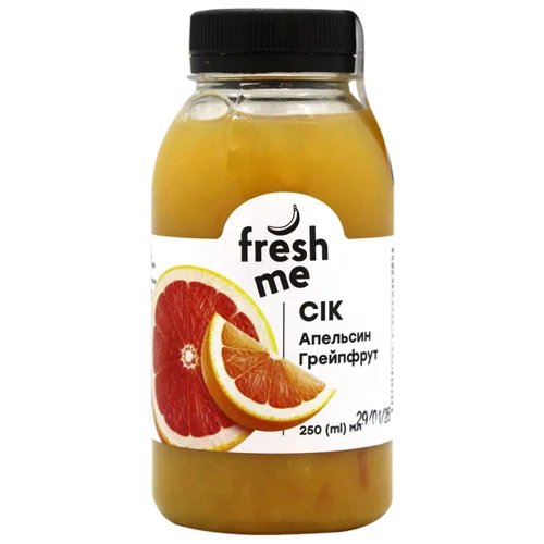 Сік FreshMe апельсиновий з пюре грейпфрута 250мл