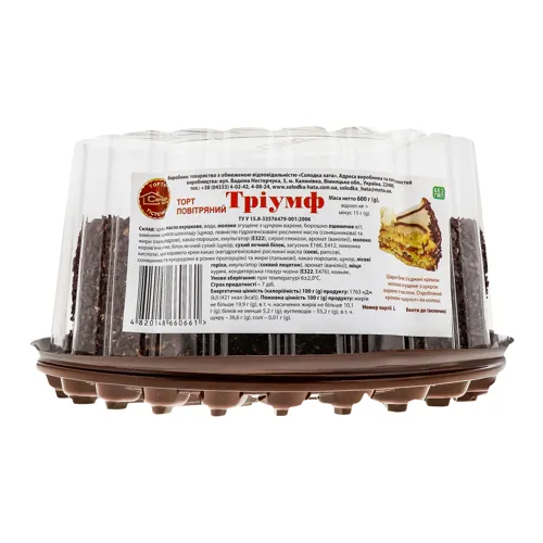 Торт повітряний Тріумф Солодка хата п/у 600г