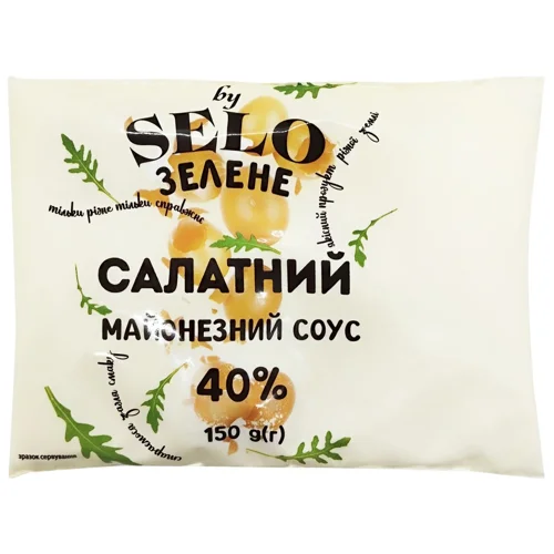 Майонезний соус Selo Зелене Салатний 40% 150г