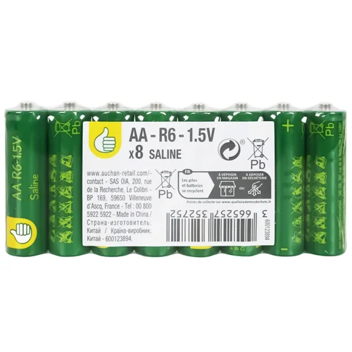 Батарейки Auchan сольові АА 8шт