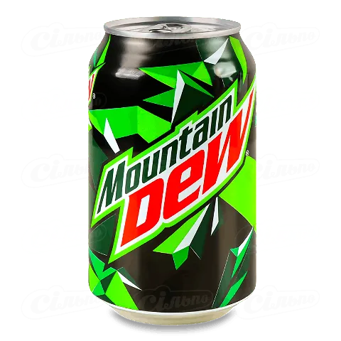 Напій Mountain Dew безалкогольний газований у залізній банці, 0,33л