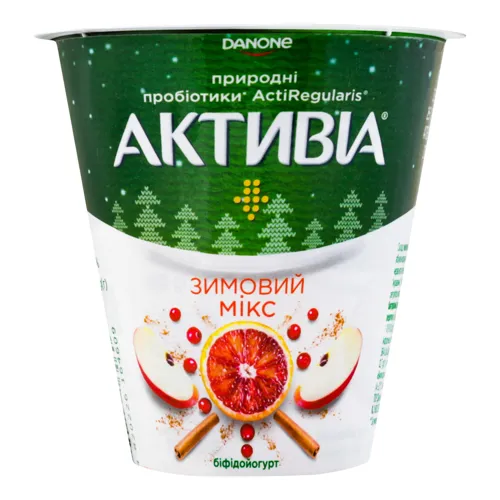 Біфідойогурт 2.5% Зимовий мікс Активіа ст 260г