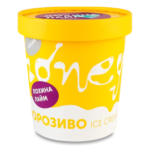 Морозиво Веганське Лохина-Лайм, В/ґ, Відро 350г