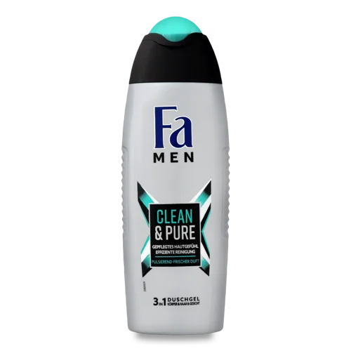 Гель для Душу 3 в 1 Clean&Pure Men Fa, Пластикова Пляшка 250мл