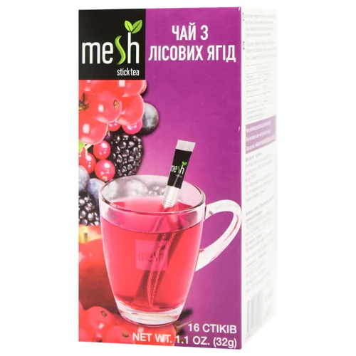 Чай квітково-фруктовий Mesh з лісових ягід 2г*16шт