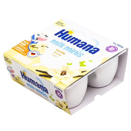Пудинг Humana ванільний з 10 місяців 4*100г